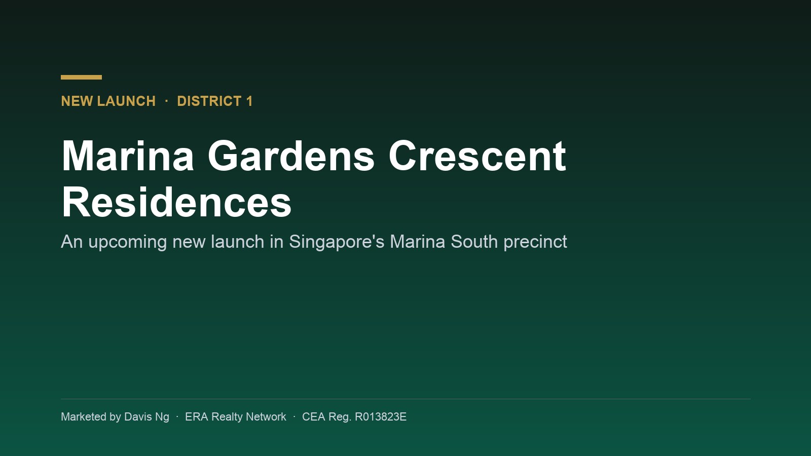 Marina Gardens Crescent Residences facade